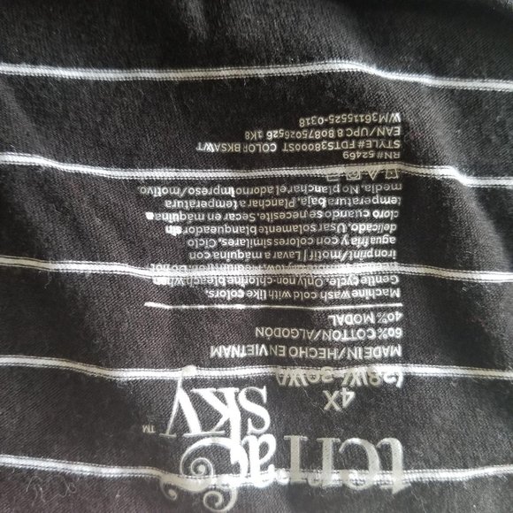 🦄 Terra & Skye / 4X / Black and White Stripe Long - Picture 3 of 3